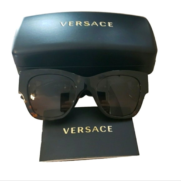 Versace Accessories - Versace VE4415U 108/3 Havana Brown Cat-Eye Women's Sunglasses